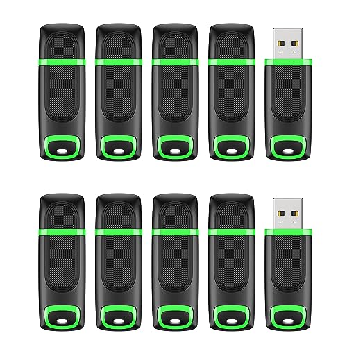 KEXIN 32 GB Memória USB 10 Pack, Pendrive 32 GB USB 2.0 Flash Drives USB de 32G, para PC Windows TV Mac, 10 unidades Pendrives