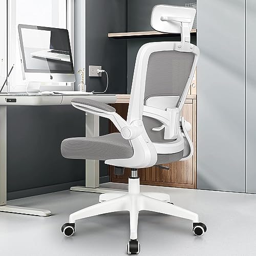 FelixKing - Cadeira de escritório ergonómica, cadeira de secretária com apoio de cabeça ajustável, apoios de braços, suporte lombar, encosto alto, cadeira de computador, capacidade de carga de 136 kg,