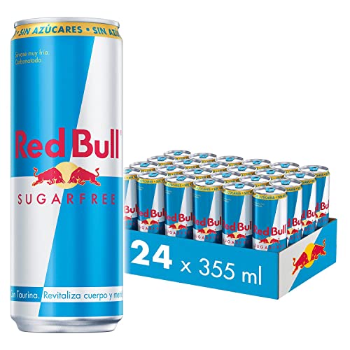 Red Bull Bebida energética Sugarfree, sem açúcar, 24 x 355 ml