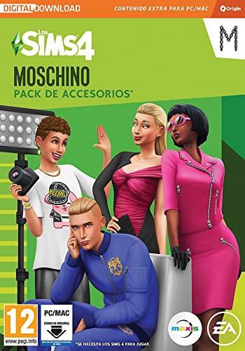 Los Sims 4 Moschino (SP15) Pack de AccesoriosPCWin-DLC |Videojuegos |Código de descarga directa |Castellano