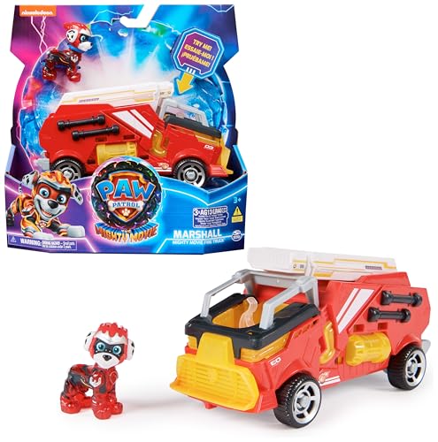 Patrulha Canina - Figura Marshall e brinquedo de carro com luzes e sons do superfilme - 6067509 - brinquedos crianças 3 anos - patrulha canina brinquedos - presente criança 3 anos +
