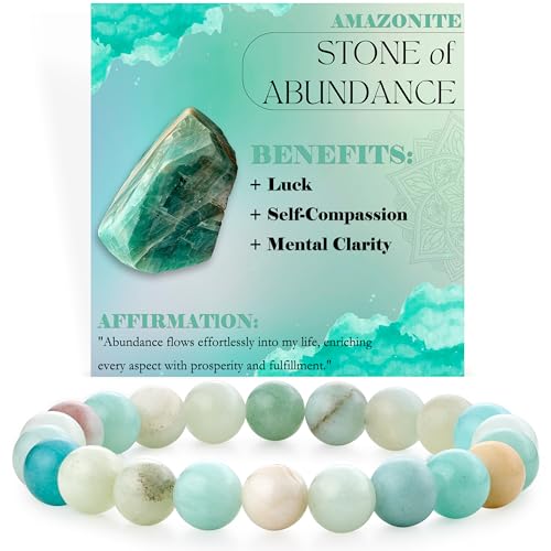 Bivei Pulseira de contas para mulheres 8 mm pedra semipreciosa natural Stretch cristal elástico jóias ioga presentes