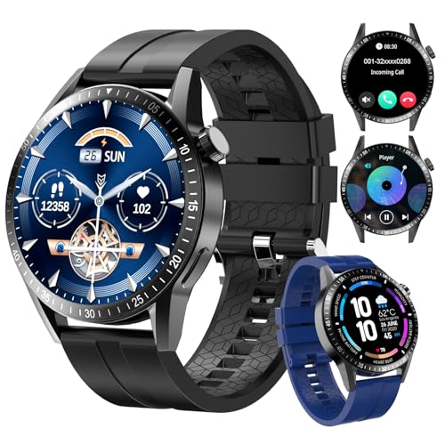 Homailida Relógio inteligente para homem, Smartwatch com chamadas Bluetooth e Whatsapp notificação, Smartwatch homem impermeável com monitor ritmo cardíaco e sonho, relógio desportivo atividade