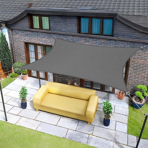 Sunnylaxx 3,5 x 4,5 m, toldo impermeável, retangular, grafite, toldo exterior, terraço, proteção contra raios UV, para exteriores, pérgolas e jardim, terraços