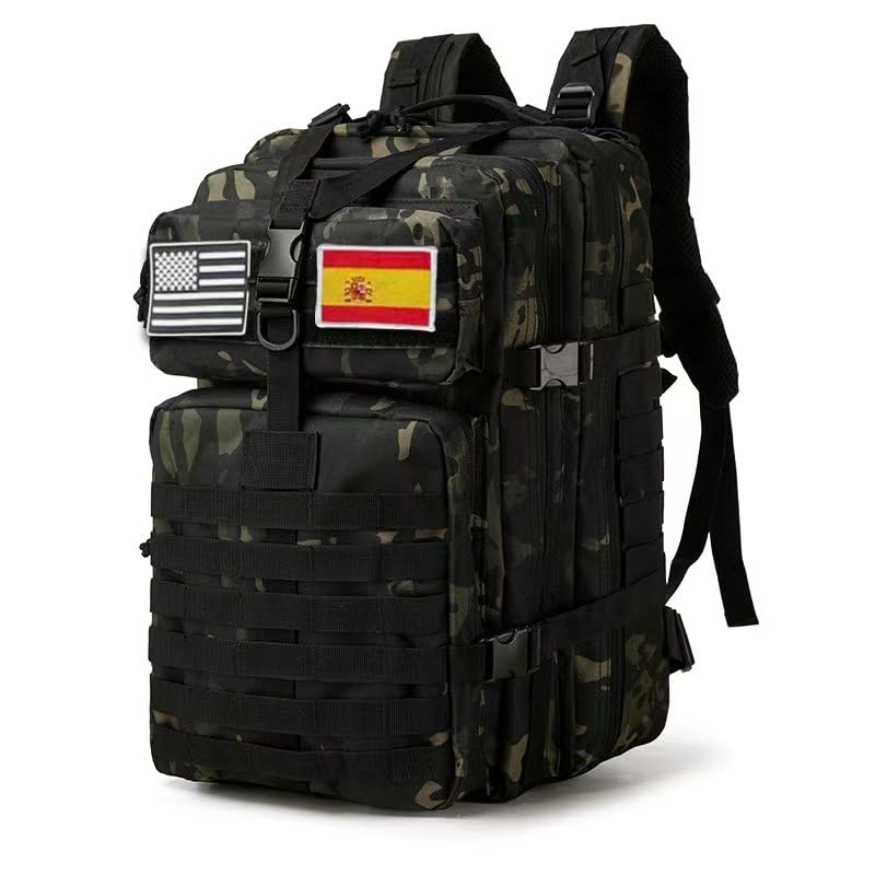 smallrun Mochilas táticas militares 45 L mochila do exército grande capacidade mochila crossfit dobrável impermeável mochila montanhismo, caminhadas, campismo
