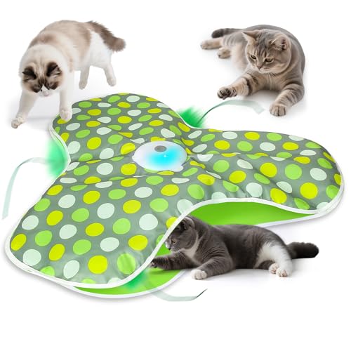 Brinquedos para gatos, brinquedo interativo gato para gatos adultos no interior, brinquedos gatos estimulação, brinquedos para gatos com movimento, jogos de caça para gatos, carregamento por USB