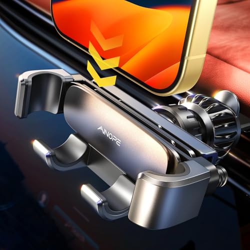 AINOPE Suporte móvel para carro [Suporte com gravidade][Operação com uma mão] - suporte para telemóvel carro universal compatível com telemóveis iPhone 16 Pro MAX 15 14 13 Xiaomi Huawei