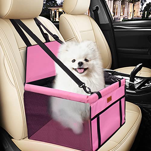 SWIHELP Protetor de assento de carro para animal de estimação, assento de carro de segurança para cães gatos lavável malas de viagem e outros animais de estimação Peque com fecho de correr bolso