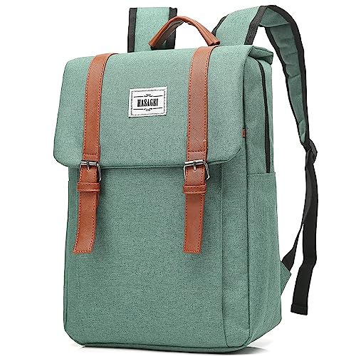 HASAGEI Mochila de mulher casual mochila para 15,6" portátil mulher mochila vintage mochilas para portáteis e netbooks mala universidade mochila Oxford de três camadas com cinto