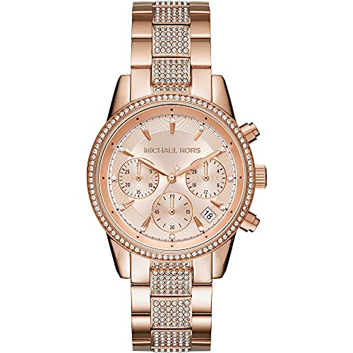 Michael Kors Reloj Bryant para Mujer, 37mm Movimiento cronógrafo de Cuarzo con Correa de Acero Inoxidable