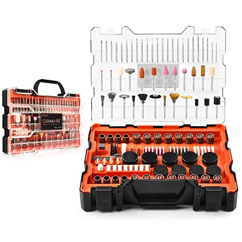GOXAWEE 480 peças Conjunto de acessórios multiusos para ferramentas rotativas polido lixado corte gravado broca multifunções acessórios para projetos bricolage
