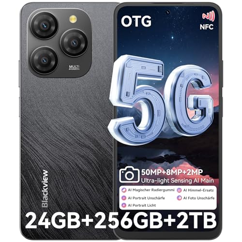 Blackview Shark 9 5G Smartphone Android 14 24 GB+256GB/2TB,50MP+8MP+2MP móvel, 6,67" 90Hz 700nits, 5000 mAh (18 W), Face ID/Fingerprint/FM/NFC/Super PD/2,7 Ghz 8 Núcleo. Os telemóveis livres