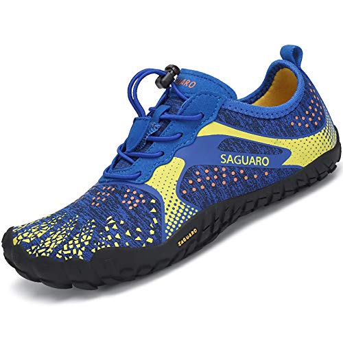 SAGUARO Sapatilhas de desporto para crianças, calçado escalçado, para meninas, respiráveis, minimalistas, 24-36 UE