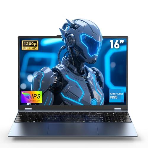 FUNYET Portátil Gaming de 16 polegadas, gráficos discretos GeForce MX350, 2025 Notebook processador N95 (até 3,4 Ghz), 32 GB RAM 1TB SSD, FHD 1920 x 1080, teclado retroiluminado Gaming Laptop, Teclado
