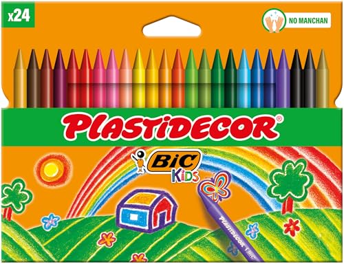 BIC Plastidecor, Lápis de cera de cor, conjunto de 12 unidades