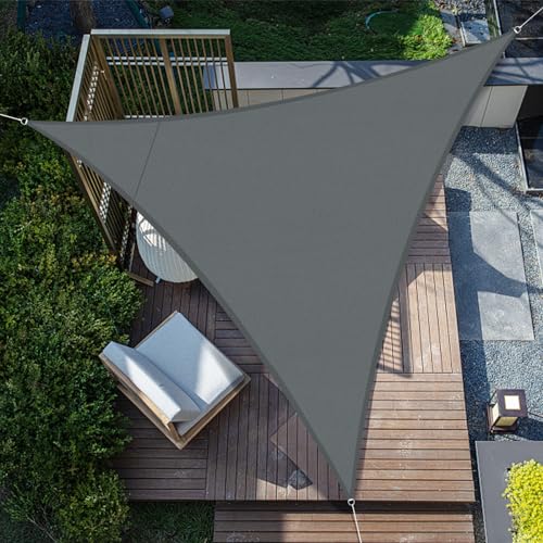SUNNY GUARD Toldo em forma de vela triangular, impermeável e à prova de vento, proteção UV para pátios, exteriores e jardim