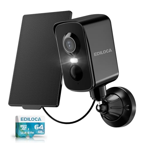 Câmara de vigilância wi-fi exterior, câmara de vigilância 2 K 3 MP com rotação horizontal de 300 °, bateria recarregável e painel solar, deteção humana PIR, visão noturna colorida, áudio bidirecional