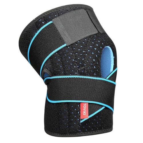 Joelheira Desportiva, menisco e ligamentos, ajustável, protetor de rótula aberta, suporte patelar, antiderrapante, neopreno, compressão estabilizadora para correr, Crossfit