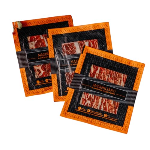 Maximiliano Jabugo - Paleta Bellota - Paleta 100% ibérica, 20 estojos 80 g + 1 estojo de tachinhos 100 g - cortado à mão - exclusivo e autêntico - cura 24 meses - Criança em liberdade