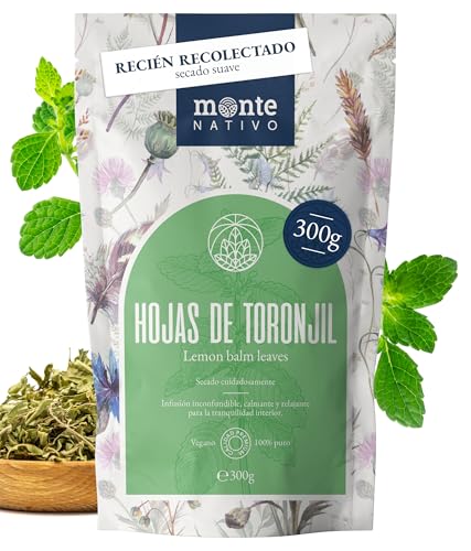 Melisa (300 g) Monte nativo | infusão de toranjil | chá herbal de melissa officinalis folhas - delicioso e aromático | 100% puro e natural | Para a preparação do chá