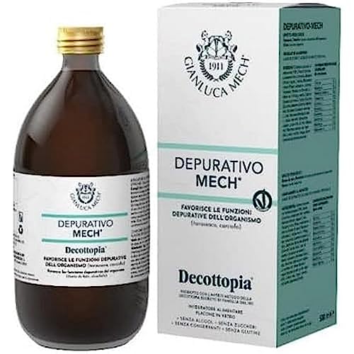 Gianluca Mech - Depurativo Mech, suplemento alimentar Keto de 500 ml, com ação Detox, favorece a função hepática e digestiva, com dentes-de-leão, vegano
