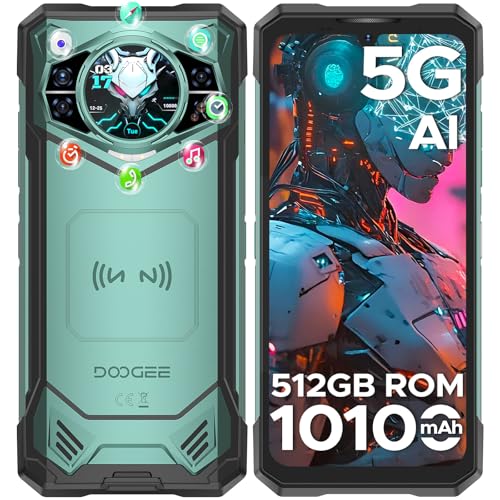 DOOGEE S200 X Telefone móvel resistente 5G, 32 GB RAM+512 GB ROM (2TB) DDR5,10100 mAh, 100 MP+20 MP visão noturna 6,72"FHD+120Hz telemóvel inquebrável Android 14 ecrã traseiro AMAM OLED de 1, 32/WIFI6