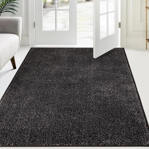 FCSDETAIL Tapete de armadilha de pó 120 x 180 cm, tapete antiderrapante lavável na máquina, felpudo de entrada com microfibras suaves absorventes para cães, entrada, porta e corredor