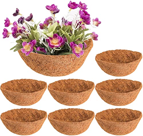 Tebery 8 pacotes de 30 cm para pendurar cestas redondas de coco de substituição, para pendurar na parede, para vasos, 30 cm