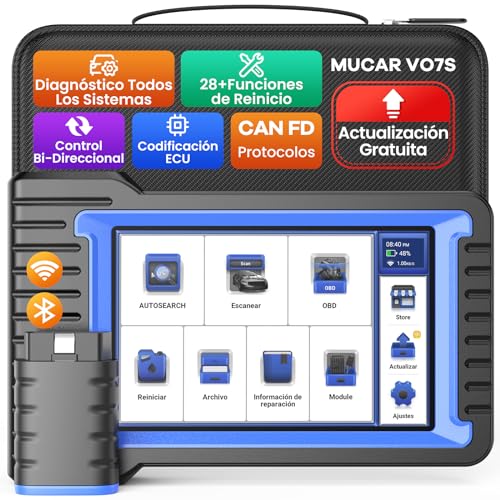MUCAR VO7S Dispositivo de diagnóstico do carro, dispositivo de leitura do carro para testes ativos/codificação de ECU/suporta o protocolo CANFD