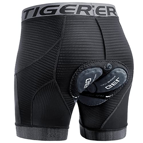 X-TIGER Homens roupa interior de bicicleta com gel 5D acolchoado MTB Boxer ciclismo calções