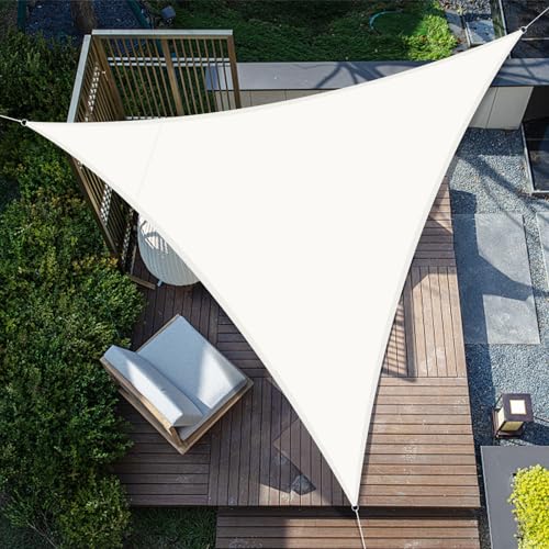 SUNNY GUARD Toldo em forma de vela triangular, impermeável e à prova de vento, proteção UV para pátios, exteriores e jardim