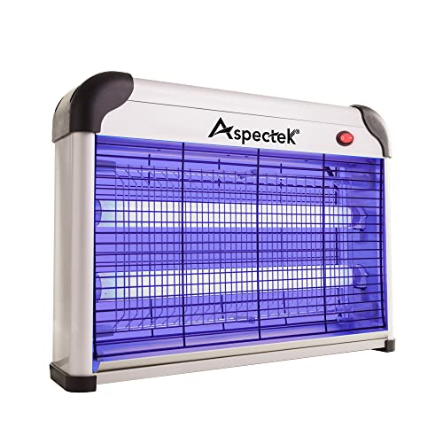 ASPECTEK Candeeiro de insetos elétrico, mata mosquitos, traças, mosquitões, moscas e outros insetos, 20 watts