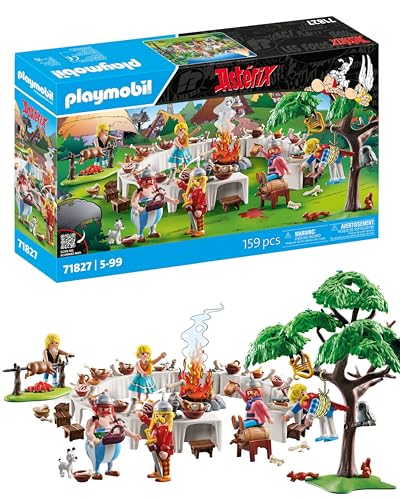 PLAYMOBIL | Asterix | O banquete do povo, conjunto de jogos da Astérix | Astérix e Obélix, brinquedo de aventura para meninos e meninas a partir de 5 anos, 71827