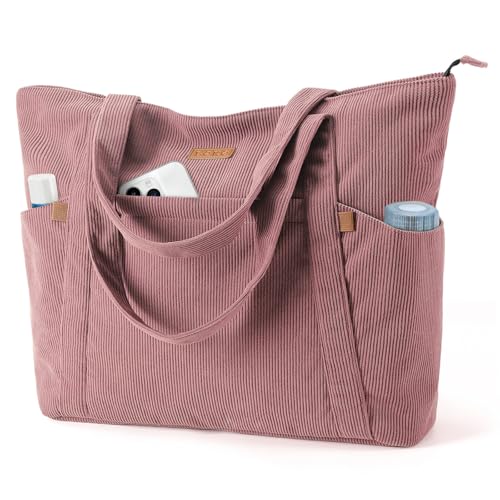 Lekespring Bolsa Tote Bag grande mala de praia para mulher, mala Shopper, mala para computador portátil com compartimento para portátil de 17 polegadas, elegante malas de tiracolo para trabalho escola