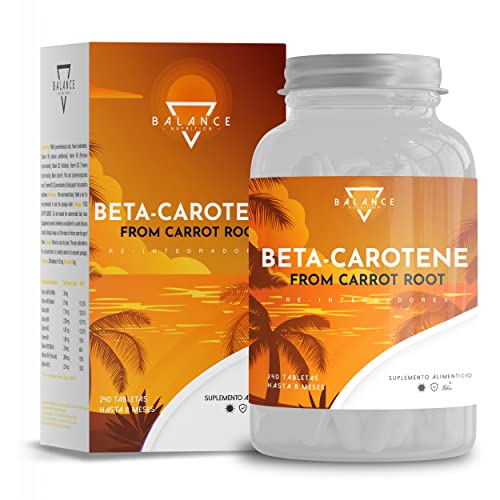 ACELERADOR BRONCEADO - 240 comprimidos (fornecimento para 8 meses) | betacaroteno cápsulas bronzeado, betacaroteno para um bronze forte, extrato de cenoura | 100% natural