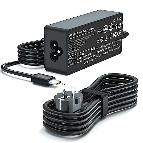 Carregador USB C de 45 W para Lenovo Chromebook 100e 300e 500e c330 c340, Acer Chromebook c733 c933 r752 spin 511, HP, DELL, ASUS, carregador portátil tipo C