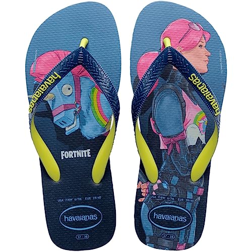 Havainhas - Top Fortnite, chinelos confortáveis, duráveis e leves, design com os momentos icônicos do jogo, sola antiderrapante, adultos unissexo