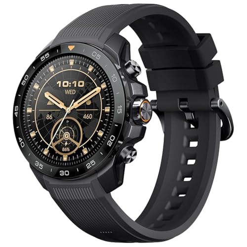 Mibro GS Explorer S Relógio inteligente para Diving com impermeável 10ATM, moldura cerâmica, Smartwatch para corrida com GPS, chamadas Bluetooth, altímetro, barómetro, bússola, para Android iOS, preto