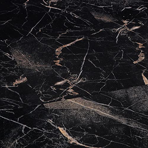 FunStick 30 × 30 cm 30 losetas vinil chão autocolante preto autocolantes de chão autocolante para o chão cozinha mármore impermeável revestimento de chão vinil quarto azulejos casa de banho parede