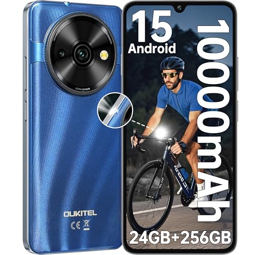 OUKITEL C59 Pro Telemóvel livre Android 15-24 GB + 256 GB/1TB, bateria 1000 mAh, 6,88 ecrã HD 90 Hz smartphones, smartphone 120 lm, 4G dual SIM/OTG/GPS/Fingerer. Impressão/Face ID