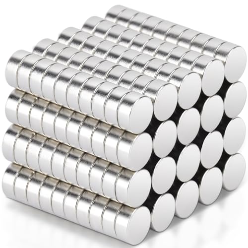 200 Peças Ímanes poderosos ímans pequeno redondo 5 x 2 mm, mini ímãs de neodímio redondos, ímãs para frigorífico quadro branco casa escritório