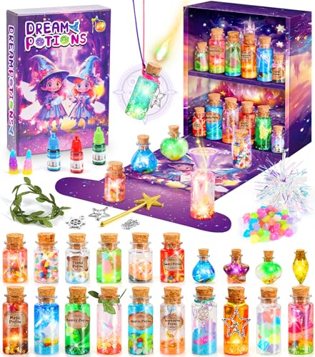 Subtail Poções mágicas meninas - kit de artesanato para menina 6 7 8 9 10 11 anos - Fairy Magic Fabulous Potion Kit - Jogos de Pocimas Magicas brinquedos - presentes misteriosos para menina 6-12 anos