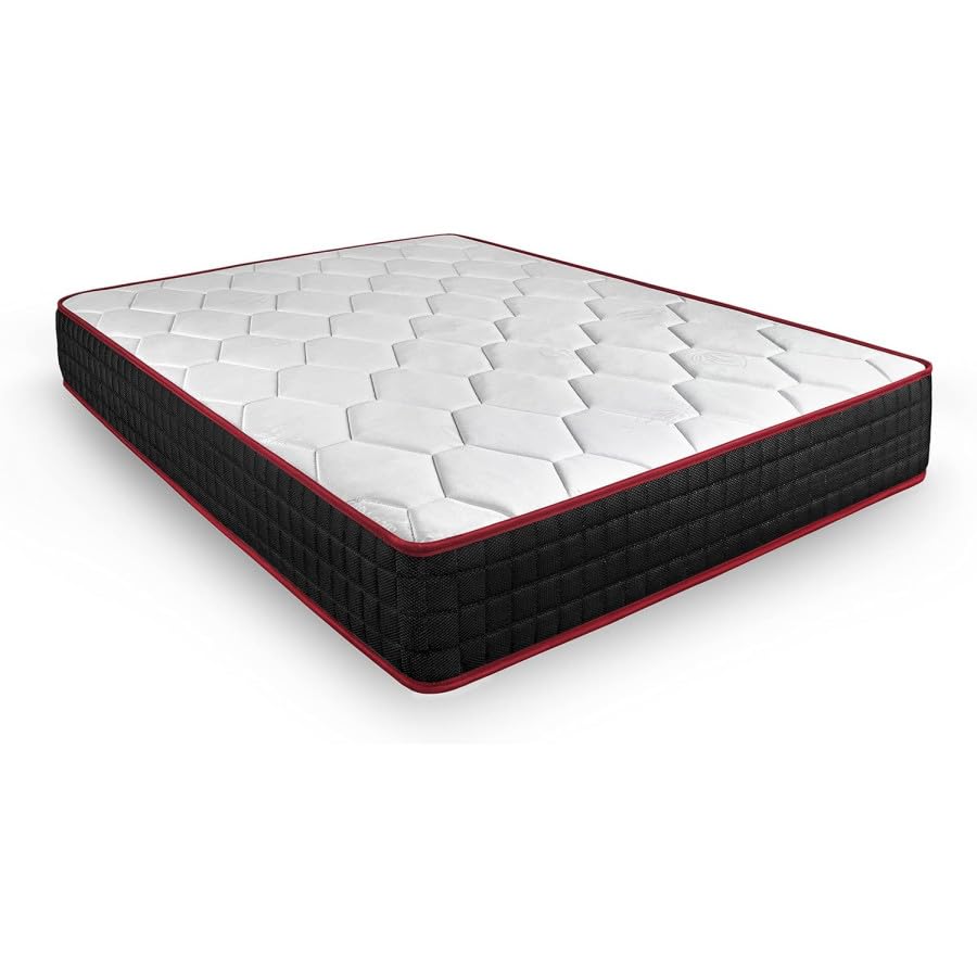 HOGAR24 ES | Colchão viscoelástico Memory Premier | Dupla face verão inverno | tecido 3D respirável | espessura do colchão: 20 cm | medida: 135 x 190 cm