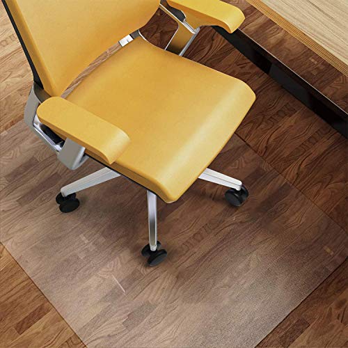 NATRKE - Tapete para proteção de pisos duros, protetor de PVC transparente de madeira para cadeira de escritório em casa, sem BPA e sem ftalatos, 122 x 92 cm