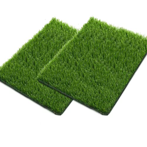 SSRIVER 38 x 50 cm tapete de relva artificial para cães reutilizável sanita para cães de relva artificial para treinar o seu cão, adequado para interiores e exteriores