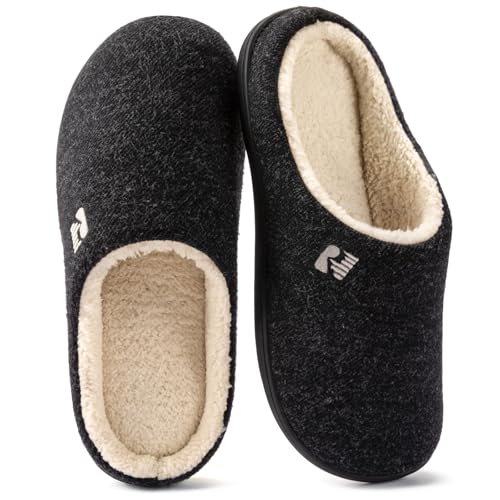 RockDove Sapatilhas de Clog com forro de Sherpa e espuma viscoelástico para homem