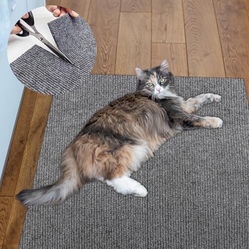 ENONCI Tapete para raspar gatos, tapete para arranhões para gatos com autoadesivo, protetores de arranhões para sofá, protetor de móveis anti-riscos, protetor reutilizável para proteger