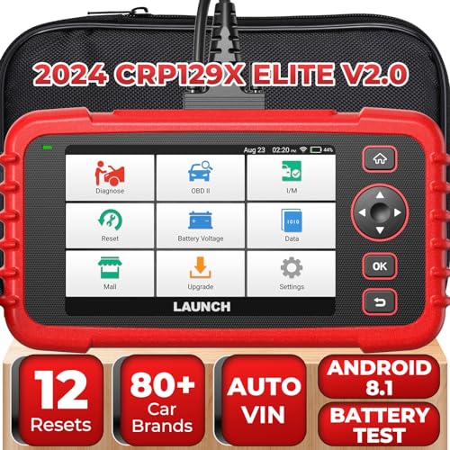 LAUNCH CRP129X V2.0 OBD2 Scanner, ferramenta de diagnóstico digitalização de carro, reset óleo EPB SAS TPMS codificação de injetores e ajuste acelerador autoVIN, atualização gratuita vitalícia