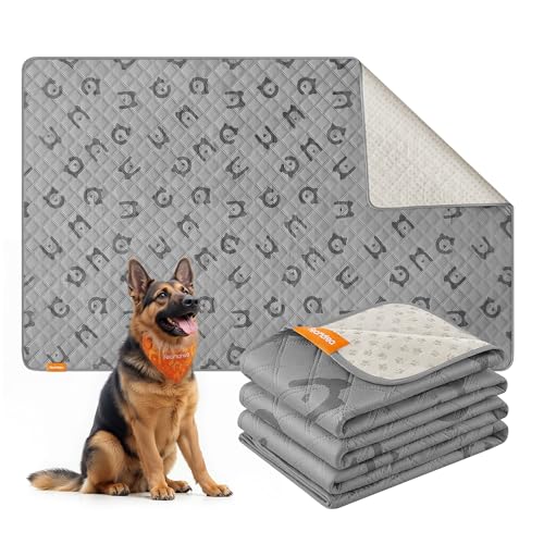 Feandrea Manta impermeável para cães grandes, 208 x 132 cm, capa lavável na máquina para sofá, para animais de estimação, antiderrapante, acolchoada, cinzento pombo PPB027G01