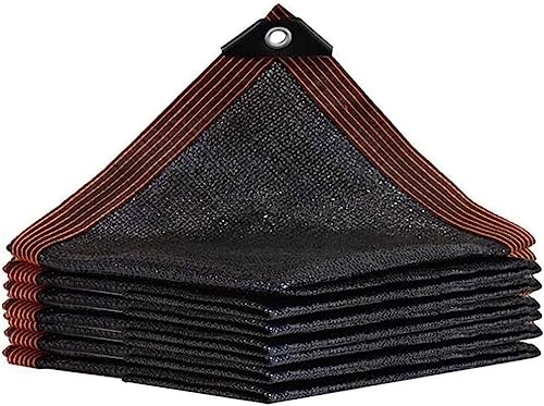 QLOFEI Rede de sombra, 60% - 70% de proteção solar ao ar livre malha de sombra com ilhoses, malha de sombra exterior para jardim pérgula estufa relva galinheiro, fácil de pendurar (preto - 3 x 5 m)